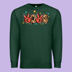 2024 Stars And Leopard Premium Sweatshirt Designed By Maliassmallbusiness