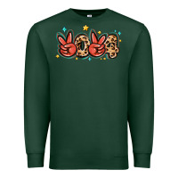 Sports Green 2024 stars and leopard Premium Sweatshirt - MaliasSmallBusiness
