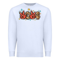 White 2024 stars and leopard Premium Sweatshirt - MaliasSmallBusiness