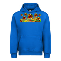 Cobalt juneteenth sunflowers libbey glass Urban Hoodie - HRA Design Shop