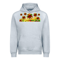 Heather Grey juneteenth sunflowers libbey glass Urban Hoodie - HRA Design Shop