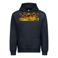 Navy juneteenth sunflowers libbey glass Urban Hoodie - HRA Design Shop