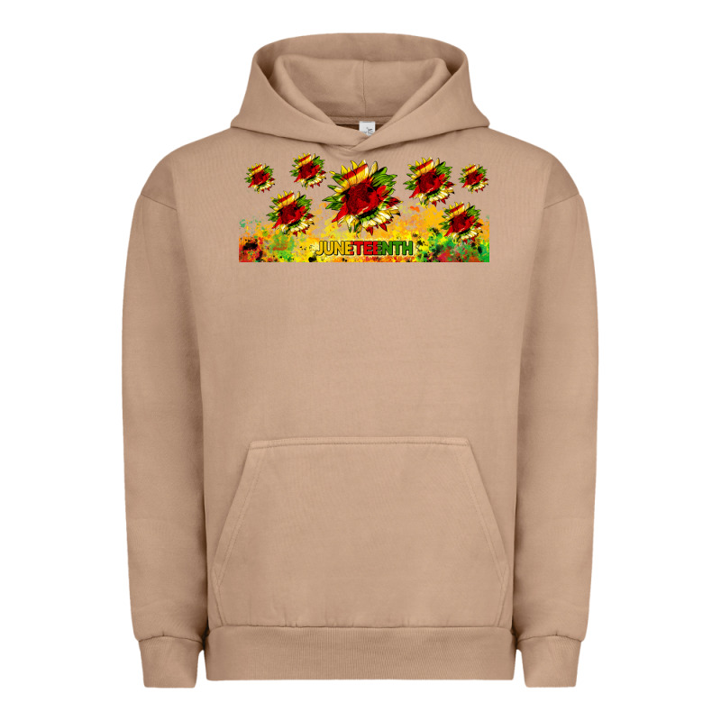 Juneteenth Sunflowers Libbey Glass Urban Hoodie by HRA Design Shop | Teevron