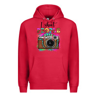 Cardinal i shoot people tie dye gemstone vintage camera Premium Hoodie - FaDigitalArtStudio
