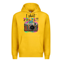 Lemon i shoot people tie dye gemstone vintage camera Premium Hoodie - FaDigitalArtStudio