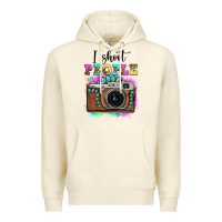 Sandshell i shoot people tie dye gemstone vintage camera Premium Hoodie - FaDigitalArtStudio