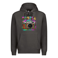 Smoke i shoot people tie dye gemstone vintage camera Premium Hoodie - FaDigitalArtStudio