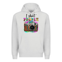 Dove Grey i shoot people tie dye gemstone vintage camera Premium Hoodie - FaDigitalArtStudio