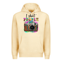 I Shoot People Tie Dye Gemstone Vintage Camera Premium Hoodie | Teevron