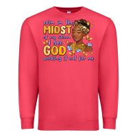 Cardinal even in the midst of my storm i see god working it Premium Sweatshirt - MaliasSmallBusiness