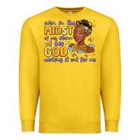 Lemon even in the midst of my storm i see god working it Premium Sweatshirt - MaliasSmallBusiness