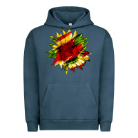 Pigment Midnight Navy juneteenth sunflower Urban Hoodie - HRA Design Shop