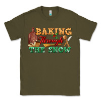 Army Green baking through the snow Classic Tee - FaDigitalArtStudio