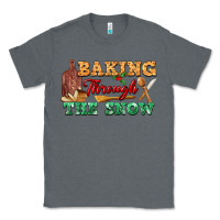 Charcoal Heather baking through the snow Classic Tee - FaDigitalArtStudio