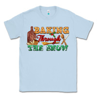 Dusty Blue baking through the snow Classic Tee - FaDigitalArtStudio