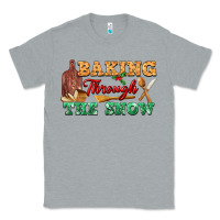 Heather Grey baking through the snow Classic Tee - FaDigitalArtStudio