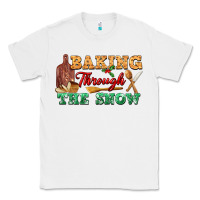 White baking through the snow Classic Tee - FaDigitalArtStudio