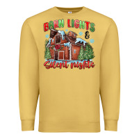 Antique Gold barn lights and silent nights Premium Sweatshirt - MaliasSmallBusiness