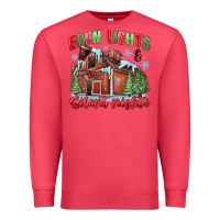 Cardinal barn lights and silent nights Premium Sweatshirt - MaliasSmallBusiness