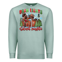 Seafoam barn lights and silent nights Premium Sweatshirt - MaliasSmallBusiness