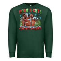 Sports Green barn lights and silent nights Premium Sweatshirt - MaliasSmallBusiness