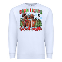 White barn lights and silent nights Premium Sweatshirt - MaliasSmallBusiness