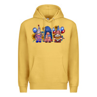 Antique Gold america gnomes Premium Hoodie - RacoonDesign