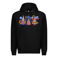 Black america gnomes Premium Hoodie - RacoonDesign