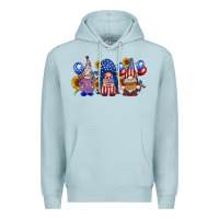 Blue Mist america gnomes Premium Hoodie - RacoonDesign