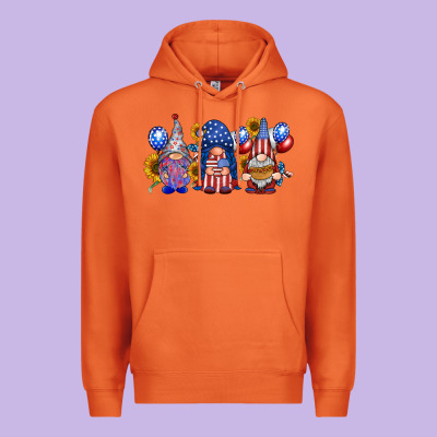 America Gnomes Premium Hoodie Designed By Racoondesign