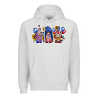 Dove Grey america gnomes Premium Hoodie - RacoonDesign