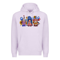 Lilac america gnomes Premium Hoodie - RacoonDesign