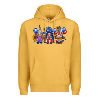 Mustard america gnomes Premium Hoodie - RacoonDesign