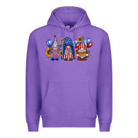 Purple america gnomes Premium Hoodie - RacoonDesign