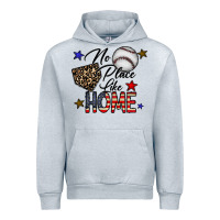 Heather Grey no place like home Urban Hoodie - CowhideDigitalArt