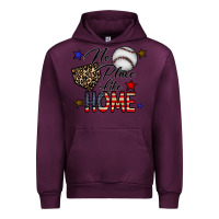 Mauve Wine no place like home Urban Hoodie - CowhideDigitalArt
