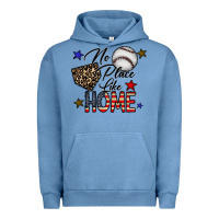 Pigment Pebble Blue no place like home Urban Hoodie - CowhideDigitalArt