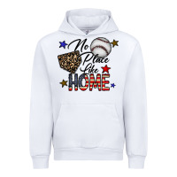 White no place like home Urban Hoodie - CowhideDigitalArt