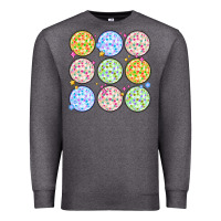 Charcoal Heather disco balls Premium Sweatshirt - MaliasSmallBusiness