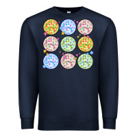 Navy disco balls Premium Sweatshirt - MaliasSmallBusiness