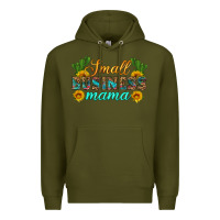 Army Green small business mama Premium Hoodie - HRA Design Shop
