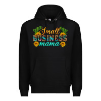 Black small business mama Premium Hoodie - HRA Design Shop