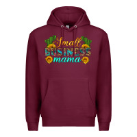 Burgundy small business mama Premium Hoodie - HRA Design Shop