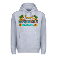 Heather Grey small business mama Premium Hoodie - HRA Design Shop