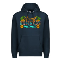 Navy small business mama Premium Hoodie - HRA Design Shop