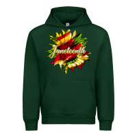 Forest Green juneteenth sunflower black lives matter Urban Hoodie - HRA Design Shop