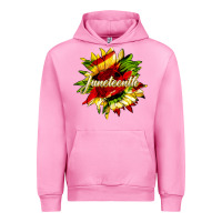 Fuchsia Pink juneteenth sunflower black lives matter Urban Hoodie - HRA Design Shop