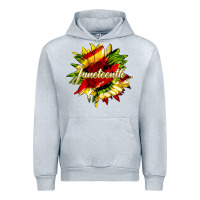 Heather Grey juneteenth sunflower black lives matter Urban Hoodie - HRA Design Shop