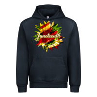 Navy juneteenth sunflower black lives matter Urban Hoodie - HRA Design Shop