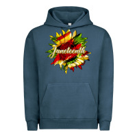 Pigment Midnight Navy juneteenth sunflower black lives matter Urban Hoodie - HRA Design Shop